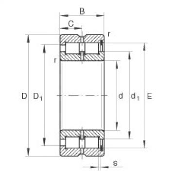 cylindrical bearing nomenclature SL185005 INA