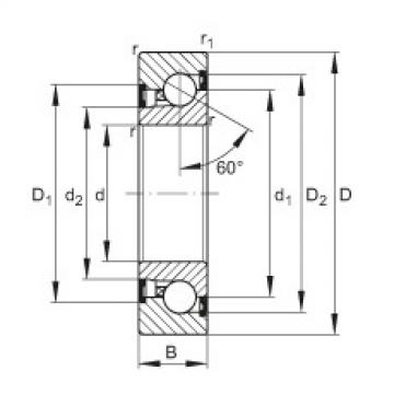 FAG bearing nachi precision 25tab 6u catalog Axial angular contact ball bearings - BSB3572-2Z-SU