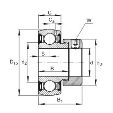 FAG cad skf ball bearing Radial insert ball bearings - SUG208