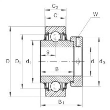 FAG bearing table ntn for solidwork Radial insert ball bearings - E20-XL-KLL