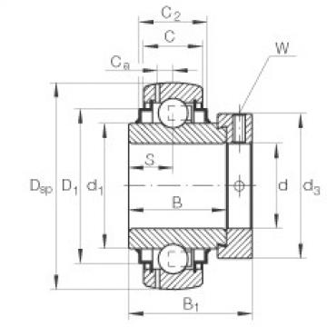 FAG bearing nachi precision 25tab 6u catalog Radial insert ball bearings - GE40-XL-KLL-B