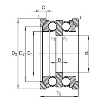 FAG 6203 bearing skf Axial deep groove ball bearings - 54311 + U311