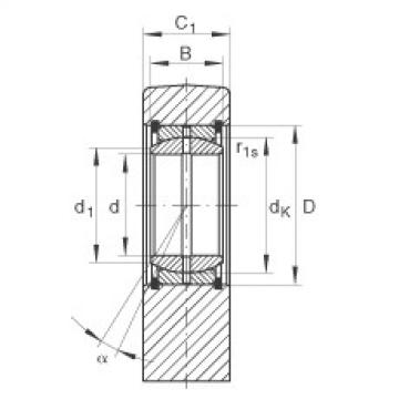 FAG корпус подшипника ina205 Hydraulic rod ends - GF35-DO