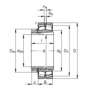 FAG distributor of fag bearing in italy Spherical roller bearings - 22220-E1-XL-K + H320