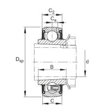 FAG ntn flange bearing dimensions Radial insert ball bearings - UK212