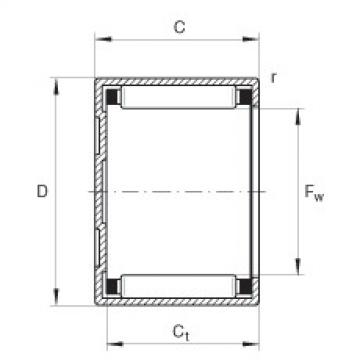 needle roller thrust bearing catalog BK3012 INA