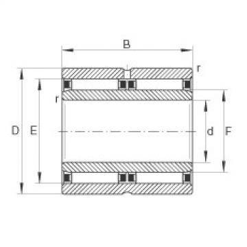 needle roller bearing sleeve NAO30X45X26-ZW-ASR1 INA