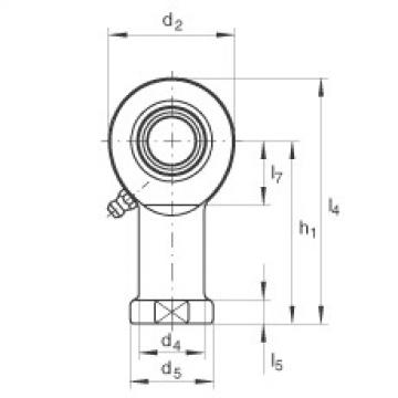 FAG cad skf ball bearing Rod ends - GIR45-DO-2RS