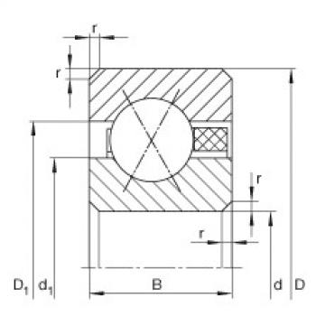 FAG kode bearing skf cak Thin section bearings - CSXAA017-TV