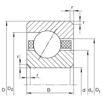 FAG low noise bearing nsk Thin section bearings - CSEAA010-TV