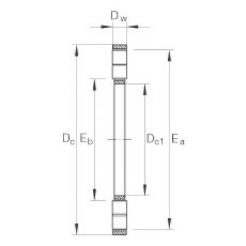 FAG harga bearing 6305 zz fag Axial cylindrical roller and cage assembly - K89317-M