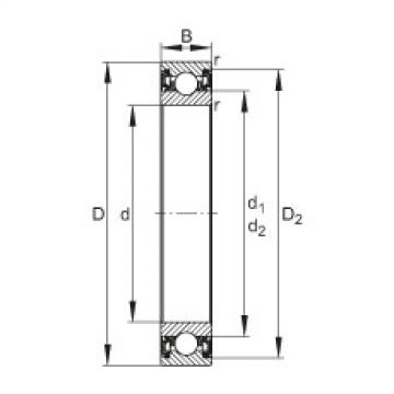 FAG cara menentukan ukuran bearing skf diameter luar 6212 Deep groove ball bearings - 61914-2RZ