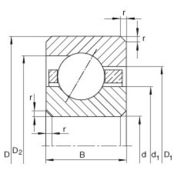 FAG bearing size chart nsk Thin section bearings - CSEC070