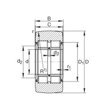 FAG ราคา bearing nsk 7001a5 ctynsulp4 Yoke type track rollers - NNTR80X200X90-2ZL