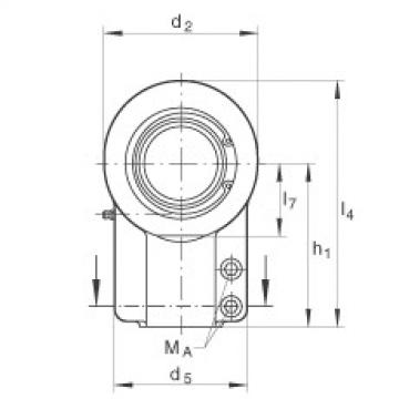 FAG ina fag bearing Hydraulic rod ends - GIHNRK80-LO