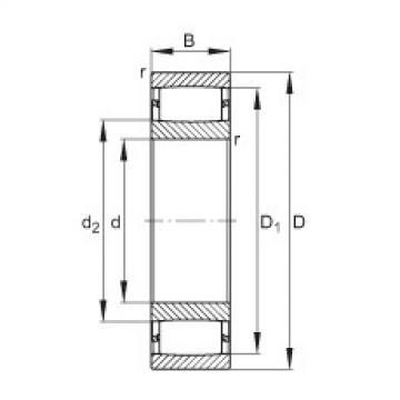 FAG ntn flange bearing dimensions Toroidal roller bearings - C31/500-XL-M