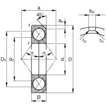 FAG cari bearing murah nsk Four point contact bearings - QJ338-N2-MPA