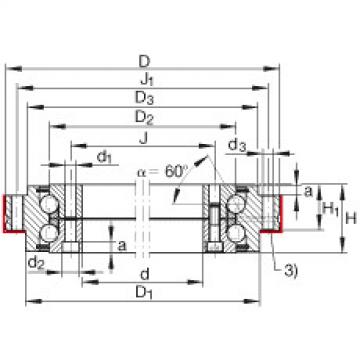 FAG nsk slewing bearing Axial angular contact ball bearings - ZKLDF100