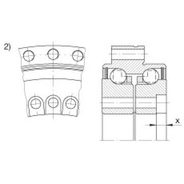 FAG nsk slewing bearing Axial angular contact ball bearings - ZKLDF100