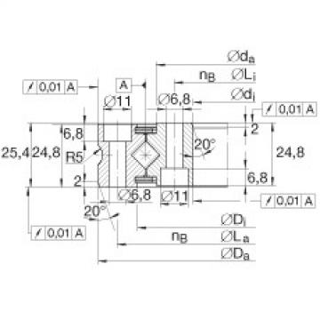 FAG psita ina Crossed roller bearings - XSU080218