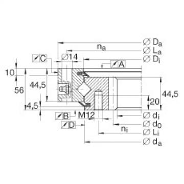 FAG kode bearing skf cak Crossed roller bearings - XSI140744-N