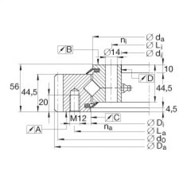 FAG bearing sda fs 22528 fag Crossed roller bearings - XSA141094-N