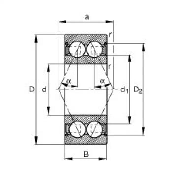 angular contact thrust bearings 3002-B-2Z-TVH FAG