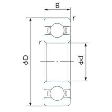 Bearing catalog 16008 NACHI