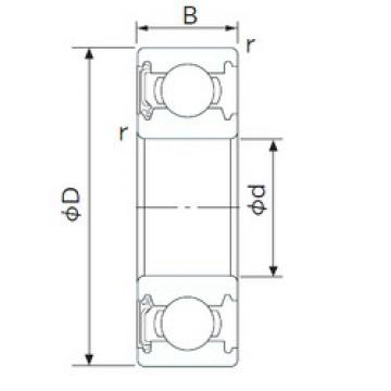 Bearing catalog 1621-RS CYSD