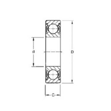 Bearing catalog 1621-ZZ CYSD