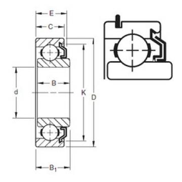 Bearing catalog 205KLG2 Timken