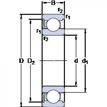 Bearing BEARING SKF MESIN CUCI online catalog 6308-RZ  SKF   