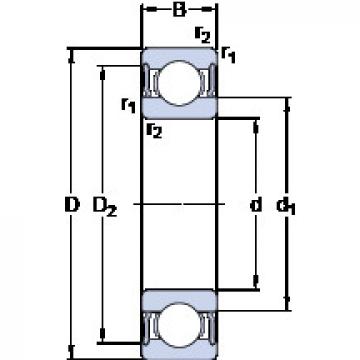 Bearing FAG BEARING DIMENSION STANDARD online catalog 63008-2RS1  SKF   