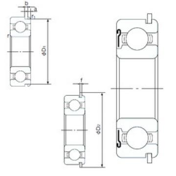 Bearing catalog 6017ZNR NACHI