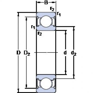 Bearing BALL BEARING 6010 ZZ SKF online catalog 628/6-2Z  SKF   