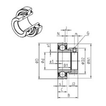 Bearing export CES206-20  SNR   