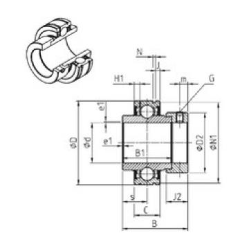 Bearing export CEX204  SNR   