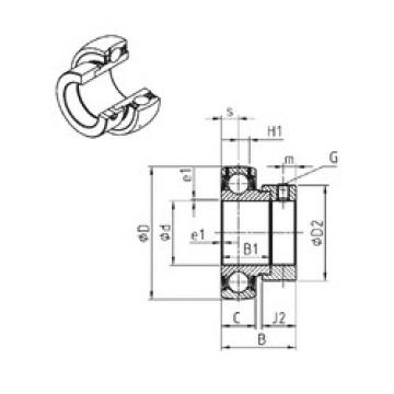 Bearing export ES201G2  SNR   