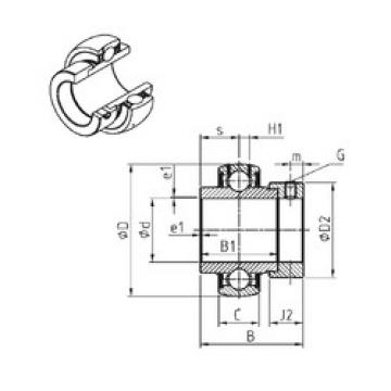 Bearing export EX201-08  SNR   