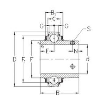 Bearing Original Brand GYE40-KRRB  NKE   