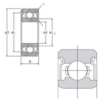 Bearing Original Brand L-1060ZZ  NMB   