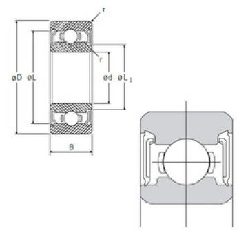 Bearing Original Brand L-1790DD  NMB   