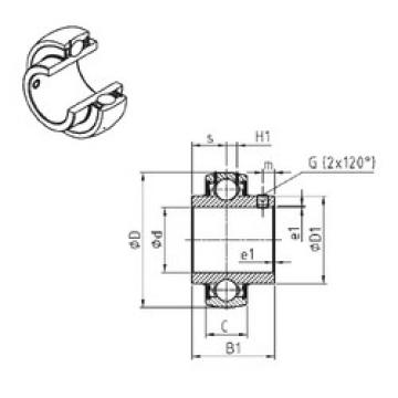 Bearing Original Brand UC206-18  SNR   