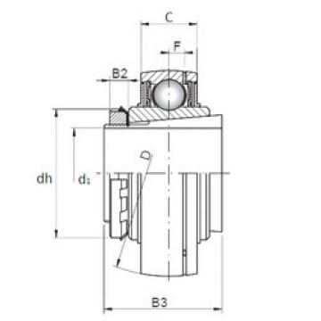 Bearing Original Brand UK208+H2308  CX   