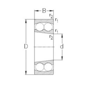 Self-Aligning Ball Bearings 1206-K NKE