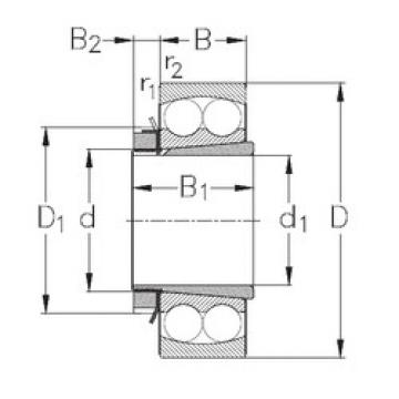 Self-Aligning Ball Bearings 1308-K+H308 NKE