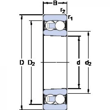 Self-Aligning Ball Bearings 2307 E-2RS1KTN9 SKF