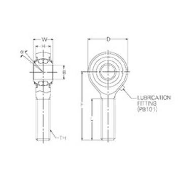 Self-Aligning Ball Bearings PBR25EFN NMB