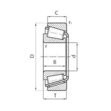 tapered roller dimensions bearings 33020 CYSD