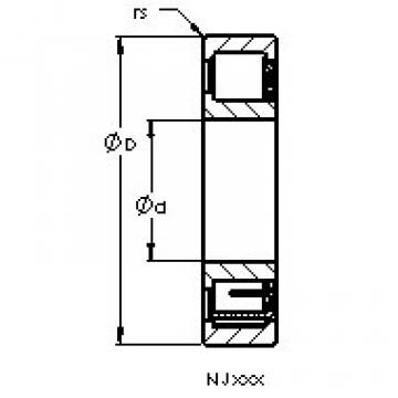 Cylindrical Bearing NJ211 E AST